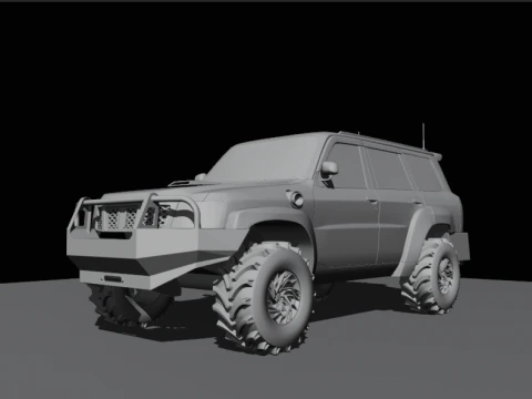 Safari suv offroad 3D Model