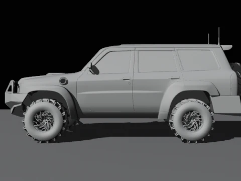 Safari suv offroad 3D Model