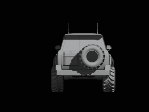 Safari suv offroad 3D Model