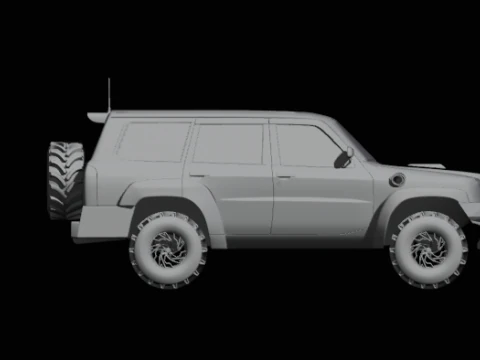 Safari suv offroad 3D Model