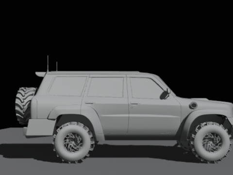 Safari suv offroad Modelo 3D