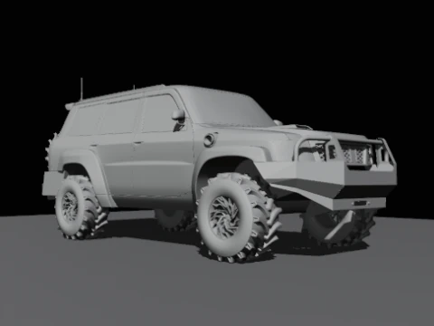 Safari suv offroad 3D Model
