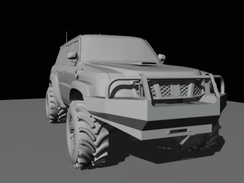 Safari suv offroad 3D Model
