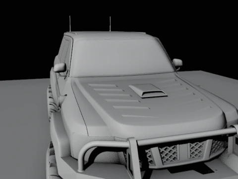 Safari suv offroad 3D Model