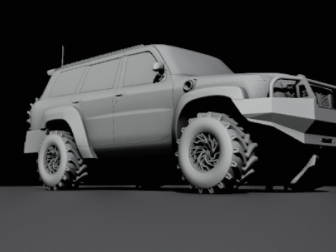 Safari suv offroad Modelo 3D