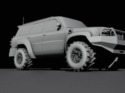 Safari suv offroad 3D Model