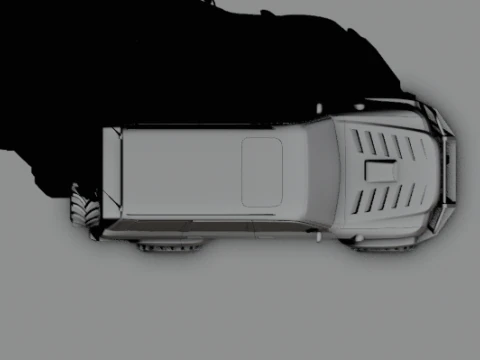 Safari suv offroad 3D Model