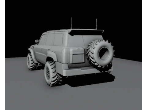 Safari suv offroad 3D Model