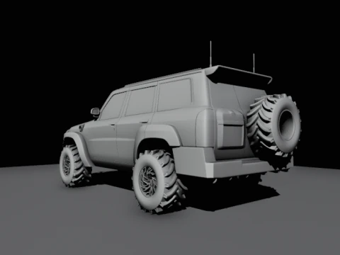 Safari suv offroad 3D Model