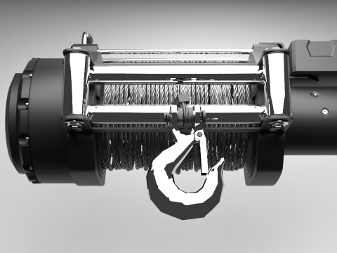 Off road winch 3D प्रिंट मॉडल