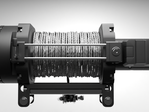 Off road winch Model Cetak 3D