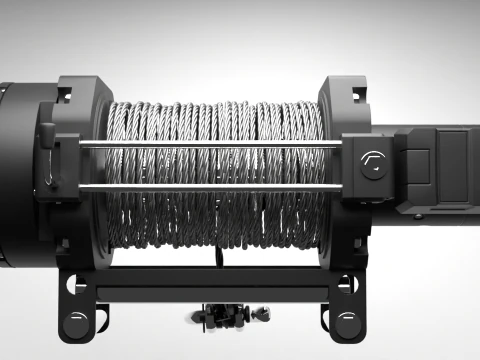 Off road winch 3D Print Model