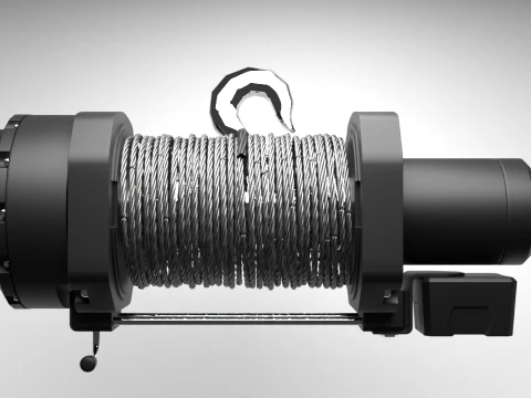 Off road winch 3D Print Model