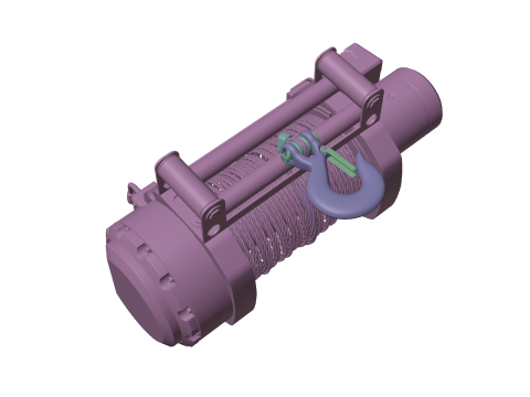 Off road winch Model Cetak 3D