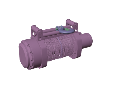 Off road winch Model Cetak 3D