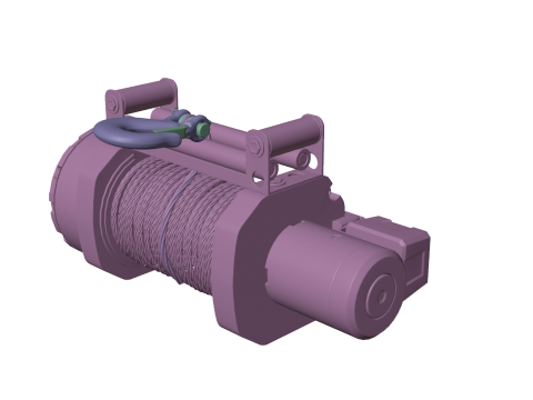 Off road winch Model Cetak 3D