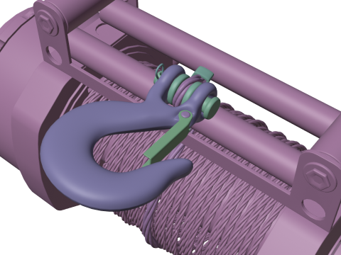 Off road winch Model Cetak 3D