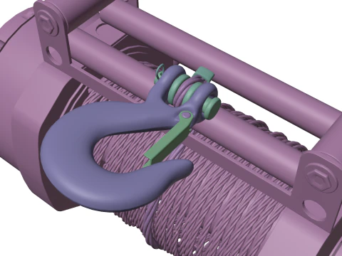 Off road winch 3D Print Model