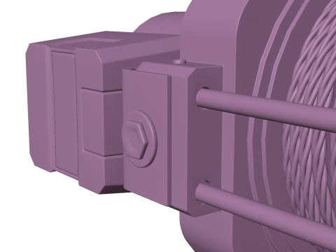 Off road winch Model Cetak 3D