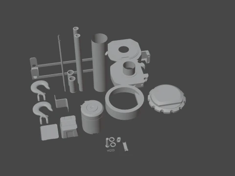 Off road winch 3D Print Model