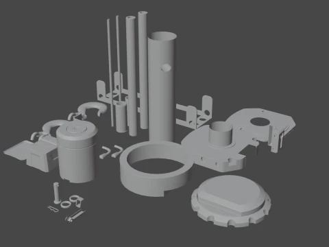 Off road winch 3D Print Model