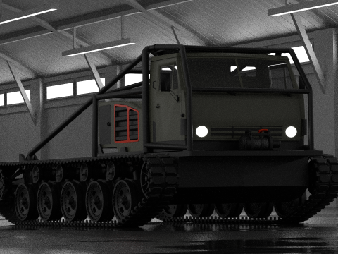 Off road truck tank 3D Model