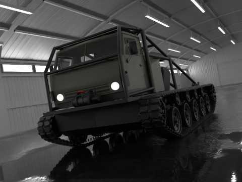Off road truck tank 3D Model