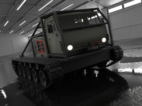 Off road truck tank 3D Model