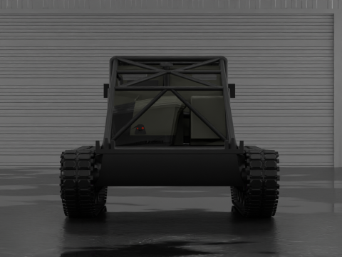 Off road truck tank 3D Model