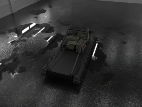 Off road truck tank 3D Model