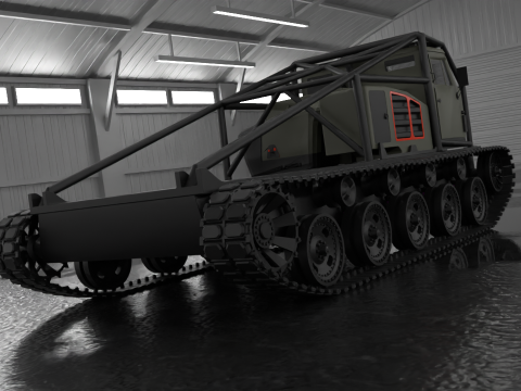 Off road truck tank 3D Model