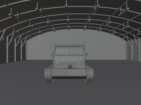 Off road truck tank 3D Model