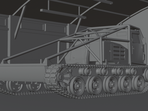 Off road truck tank 3D Model