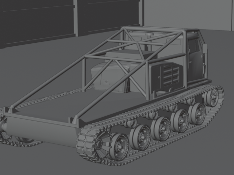 Off road truck tank 3D Model