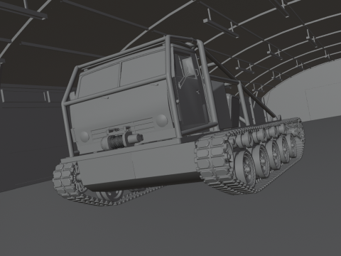 Off road truck tank 3D Model
