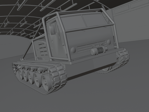 Off road truck tank 3D Model