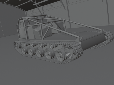 Off road truck tank 3D Model
