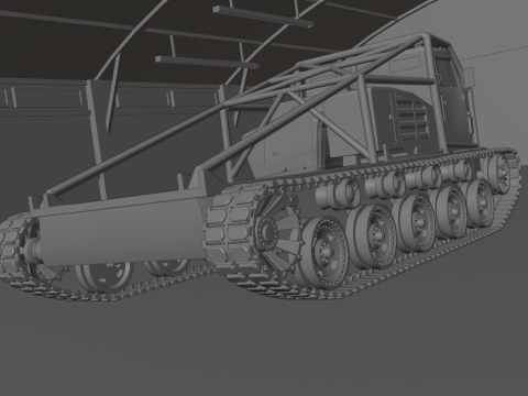 Off road truck tank 3D Model