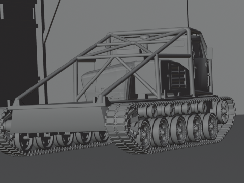 Off road truck tank 3D Model
