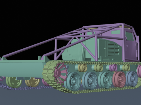 Off road truck tank 3D Model