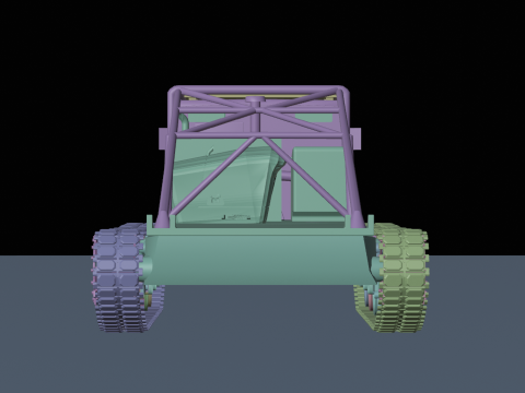 Off road truck tank 3D Model