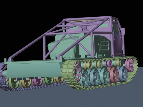 Off road truck tank 3D Model