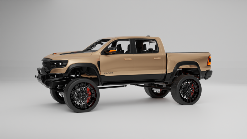 Off road pickup truck 3D-Modell .c4d .max .obj .3ds .fbx .stl .blend