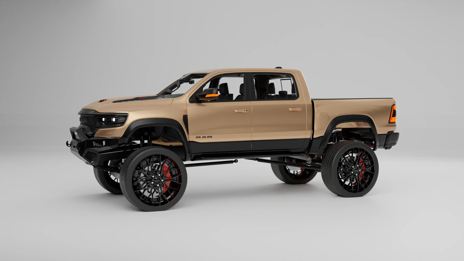 Off road pickup truck 3D Model .c4d .max .obj .3ds .fbx .stl .blend
