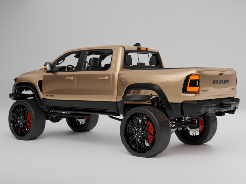Off road pickup truck 3D-Modell