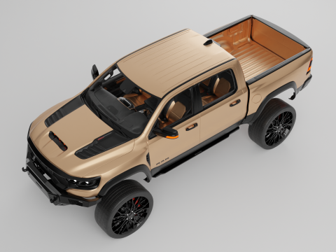 Off road pickup truck 3D-Modell