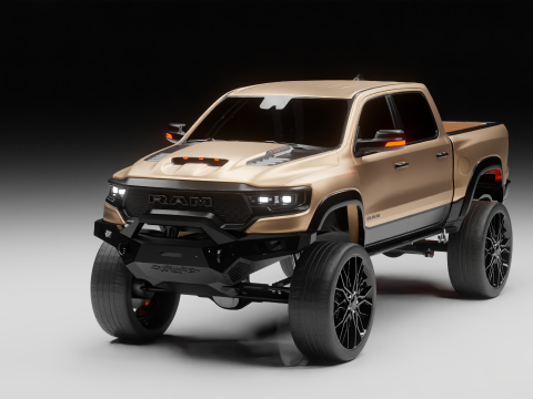 Off road pickup truck 3D-Modell