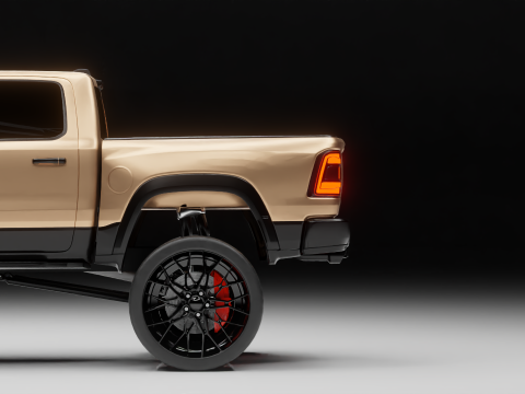 Off road pickup truck 3D-Modell