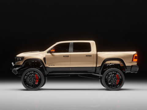 Off road pickup truck 3D-Modell