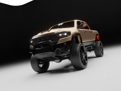 Off road pickup truck 3D-Modell